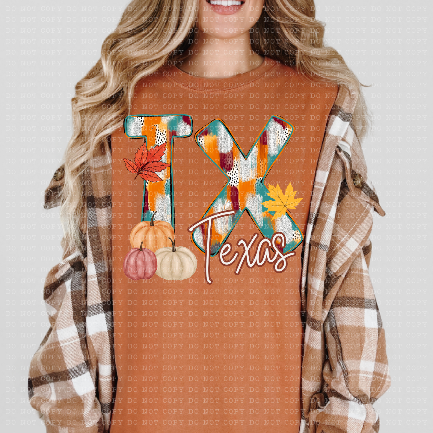 Texas Fall Dottie State Design- PNG File- Digital Download