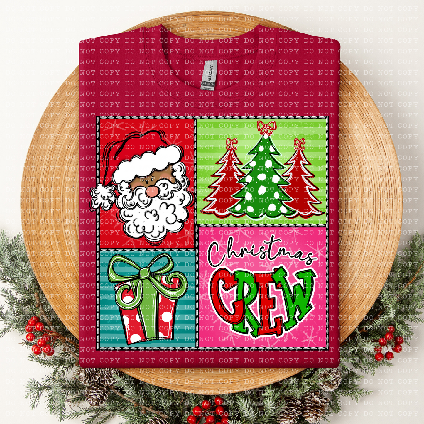 Christmas Crew Digital Design- PNG File- Digital Download