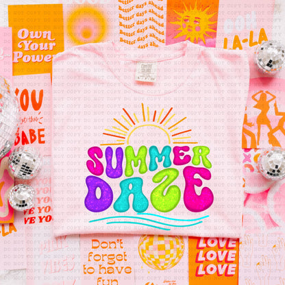 SUMMER DAZE-PNG File- Digital Download