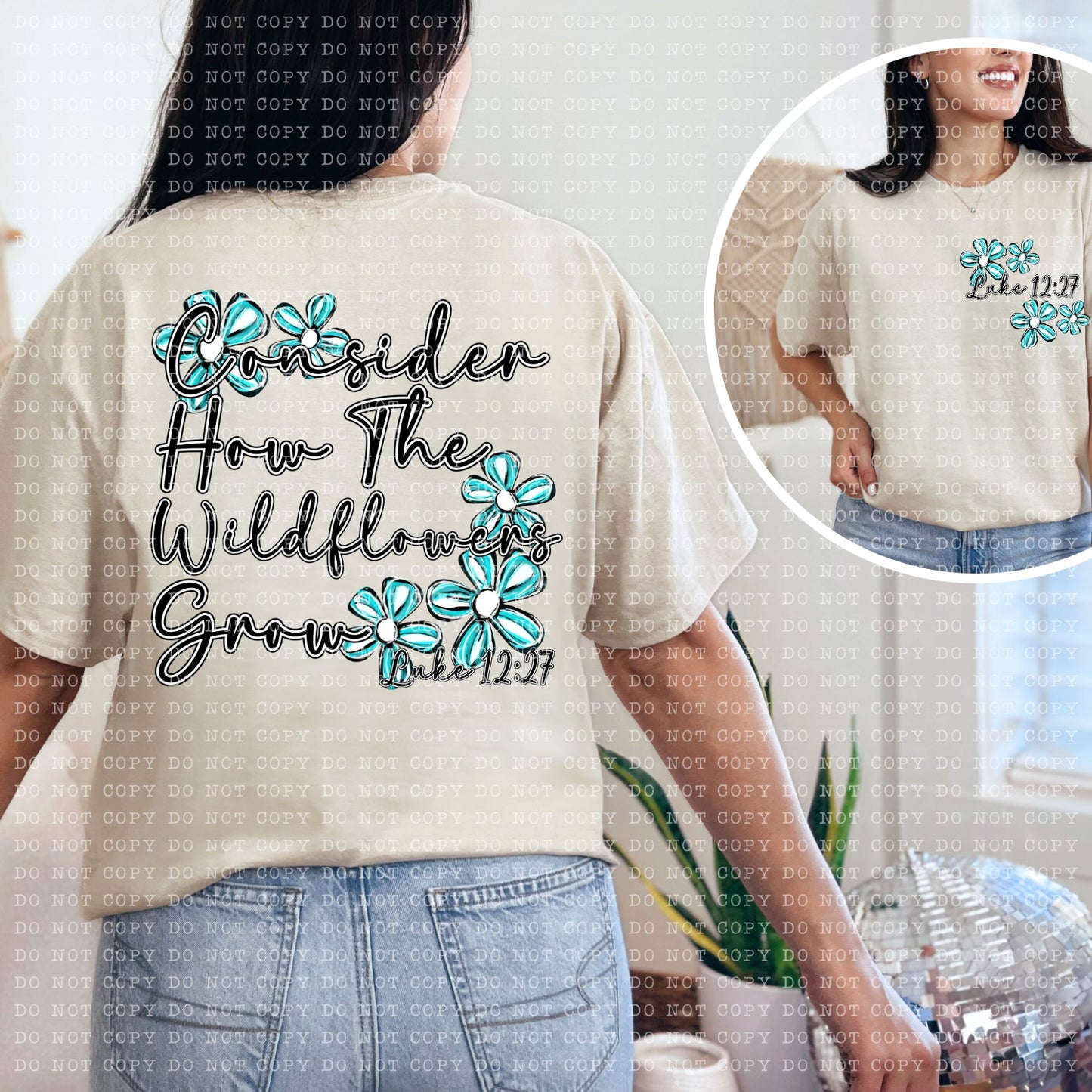 CONSIDER HOW THE WILDFLOWERS GROW SET- PNG File- Digital Download