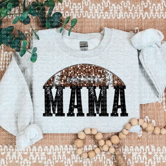 FOOTBALL MAMA SPARKLE TEE