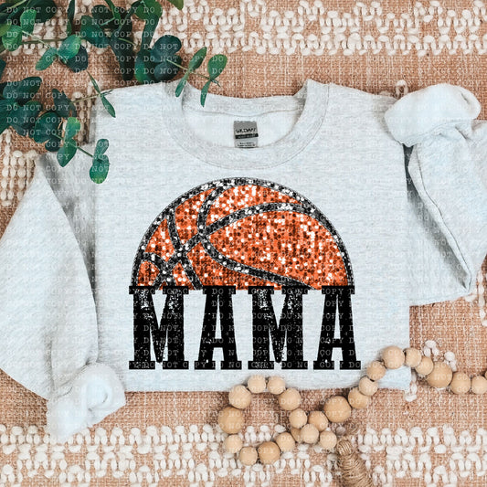 BASKETBALL MAMA SPARKLE TEE