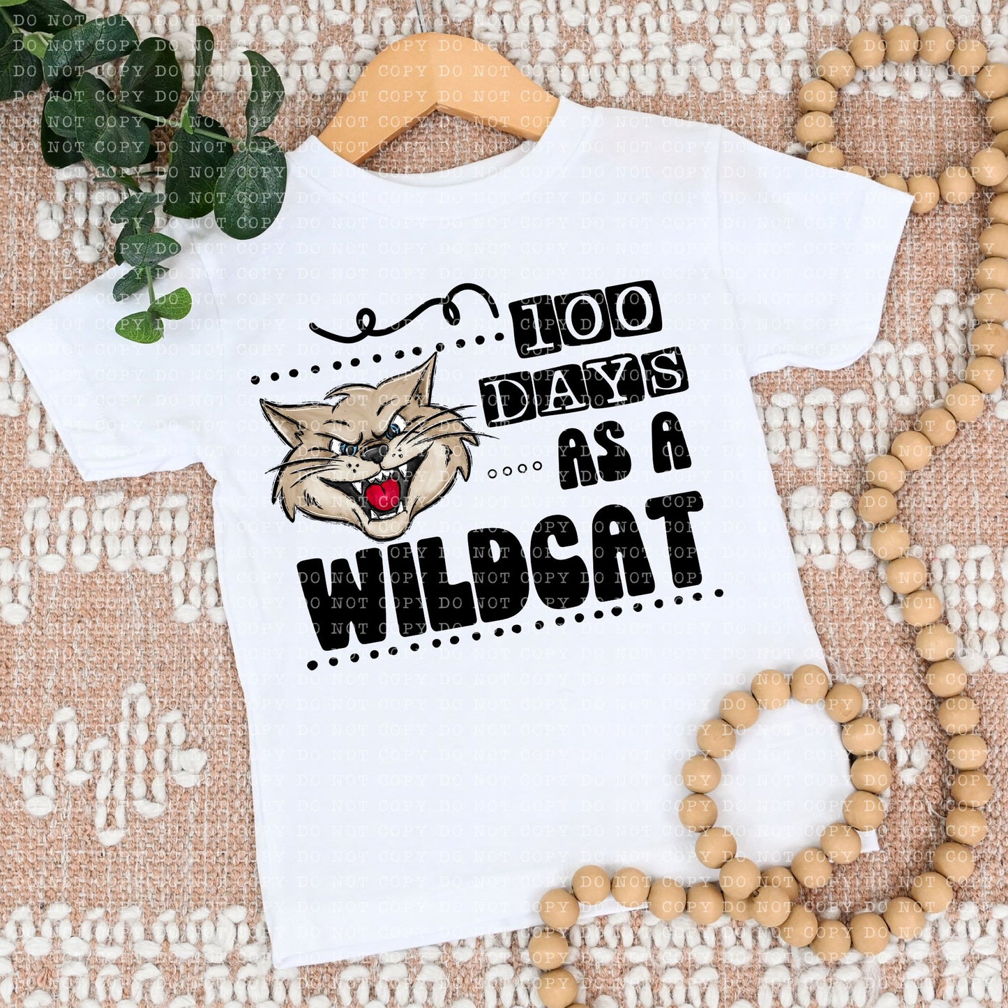 100 DAYS AS A WILDCAT- PNG File- Digital Download