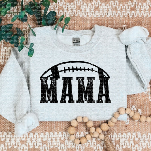 FOOTBALL MAMA SINGLE COLOR- PNG File- Digital Download