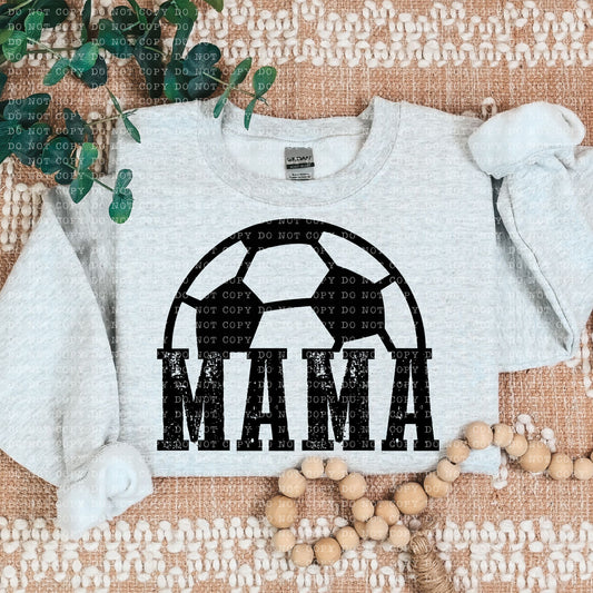 SOCCER MAMA SINGLE COLOR- PNG File- Digital Download