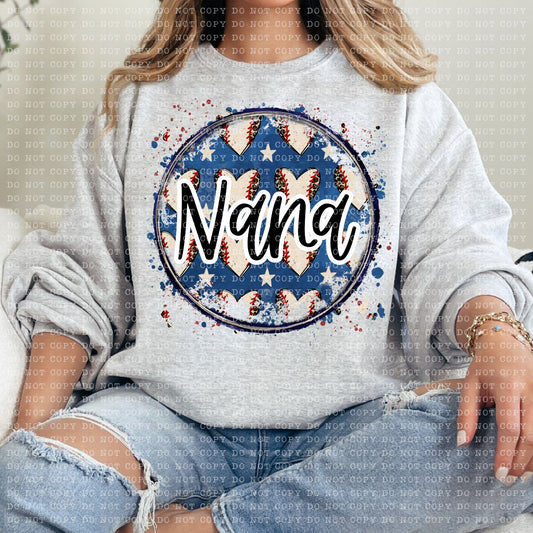 BASEBALL NANA - PNG File- Digital Download