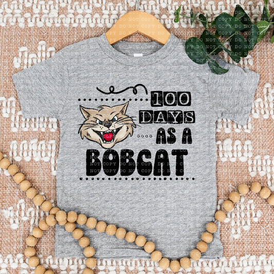 100 DAYS AS A BOBCAT- PNG File- Digital Download