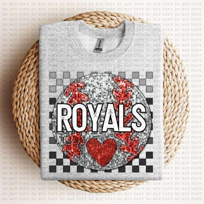 CUSTOM CHECKERED SPARKLE BASEBALL PNG DESIGN- Digital Download TAT 1-3 DAYS