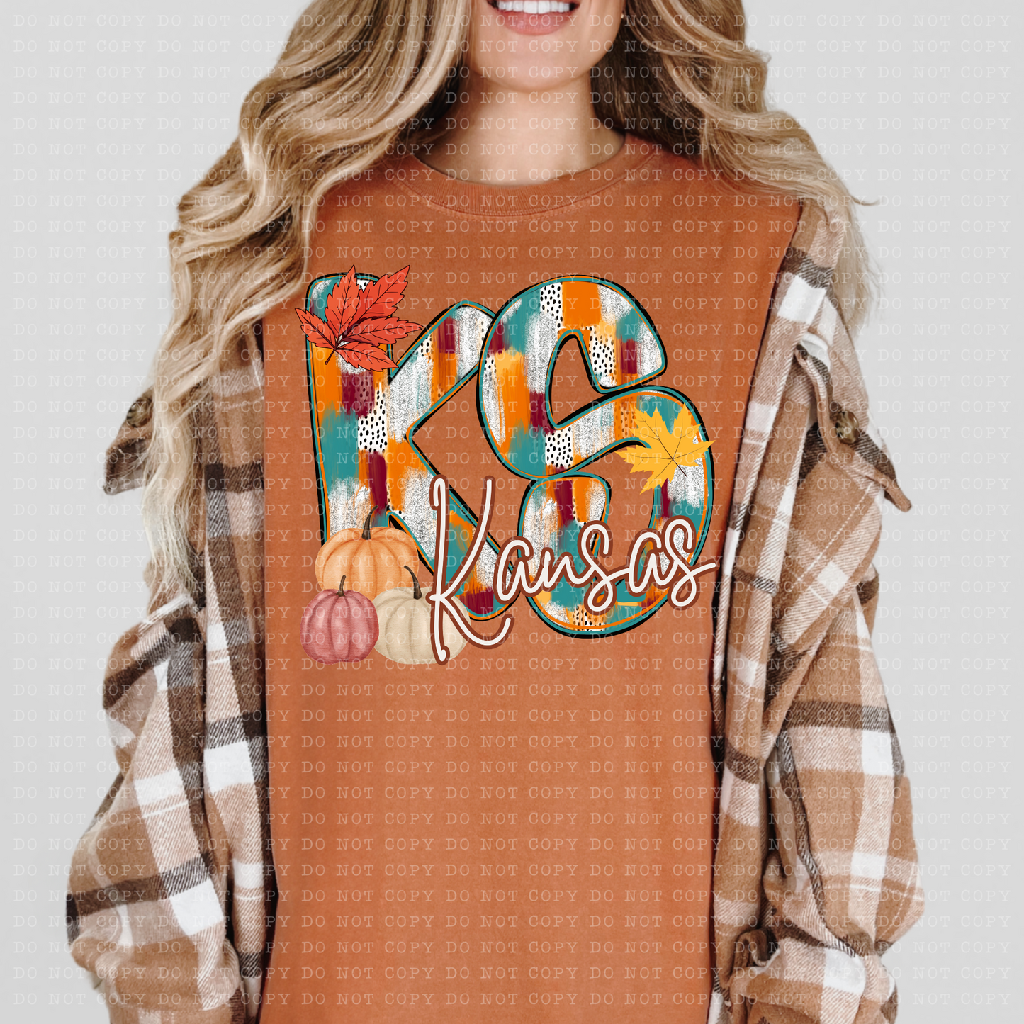 Kansas Fall Dottie State Design- PNG File- Digital Download