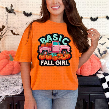 Basic Fall Girl - PNG File- Digital Download