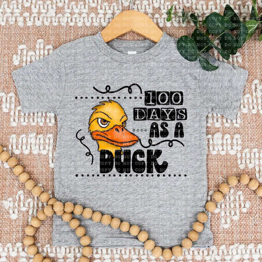 100 DAYS AS A DUCK - PNG File- Digital Download