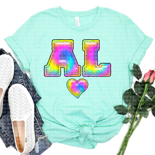 ALABAMA INFLATED TIE DYE - PNG File- Digital Download