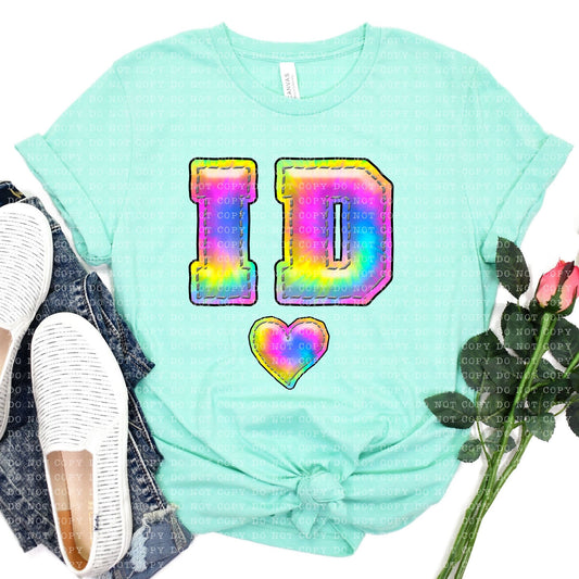 IDAHO INFLATED TIE DYE - PNG File- Digital Download