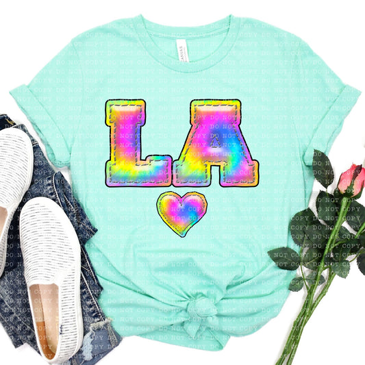 LOUISIANA INFLATED TIE DYE - PNG File- Digital Download