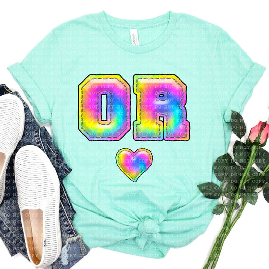 OREGON INFLATED TIE DYE - PNG File- Digital Download