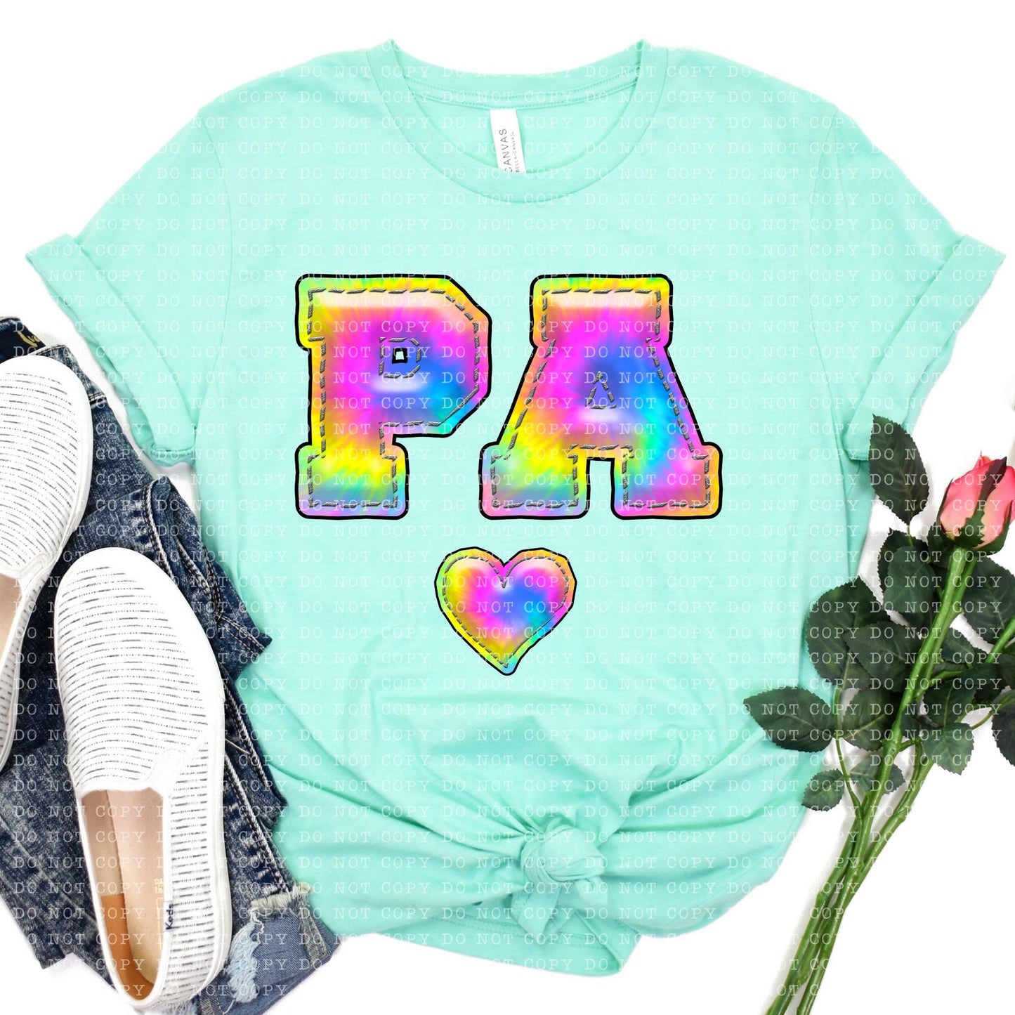 PENNSYLVANIA INFLATED TIE DYE - PNG File- Digital Download