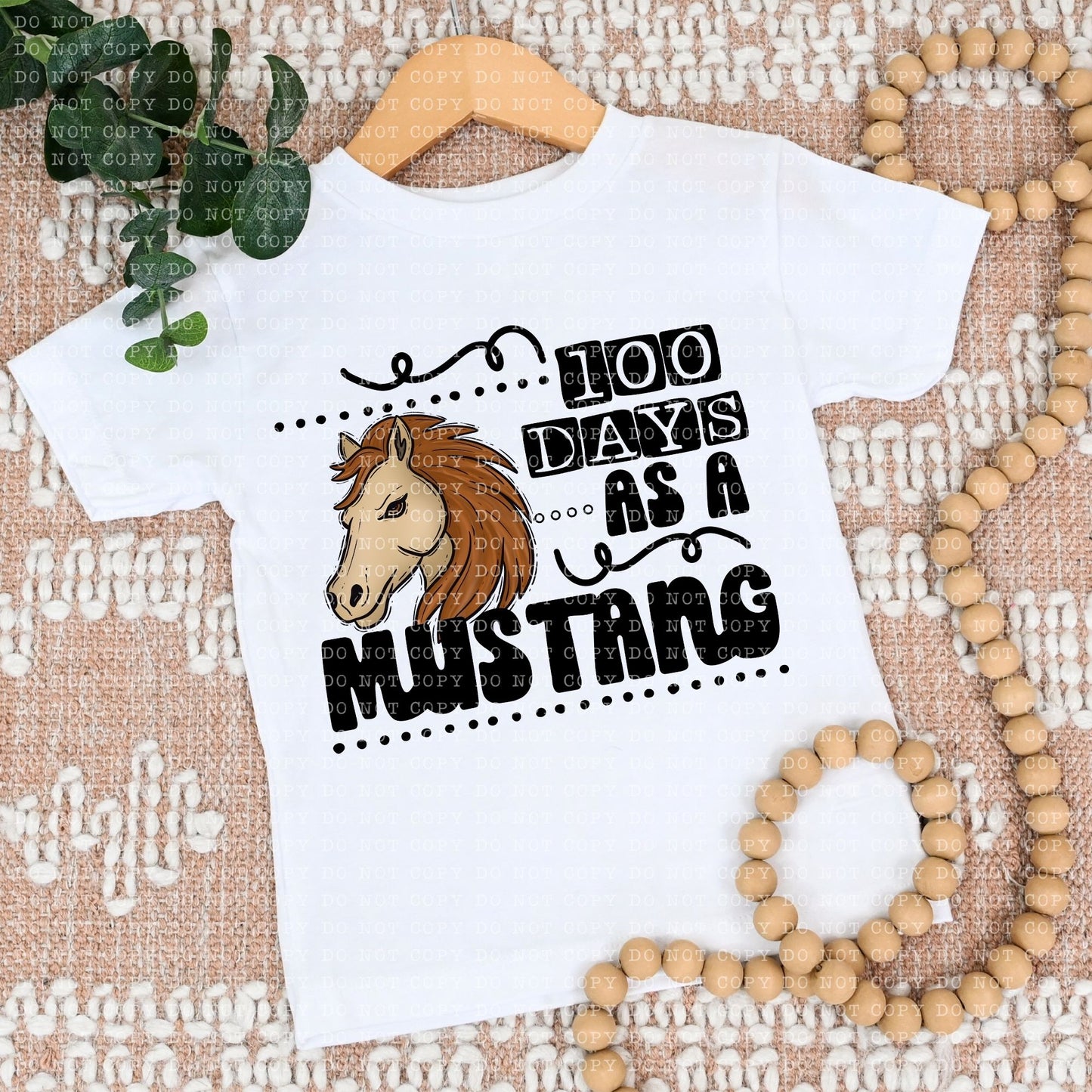 100 DAYS AS A MUSTANG- PNG File- Digital Download