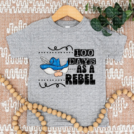 100 DAYS AS A REBEL BLUE- PNG File- Digital Download