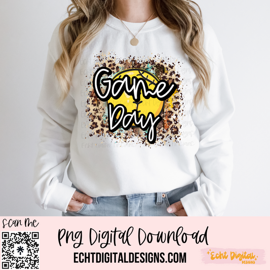 Game Day Softball PNG Digital Download