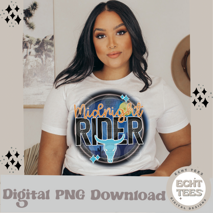 Midnight Rider PNG Digital Download