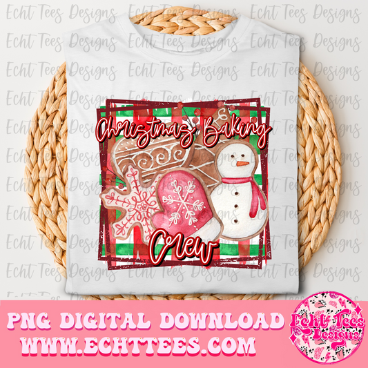 Christmas Baking Crew PNG Digital Download